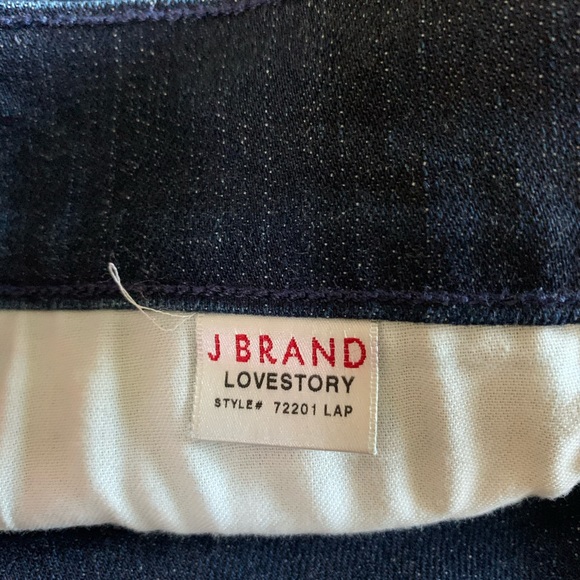 J Brand Lovestory Bellbottom Jeans Dark Wash (27) - Picture 9 of 10
